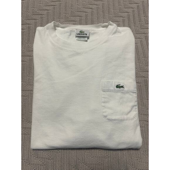 Lacoste white long sleeve tee size L - Picture 1 of 7